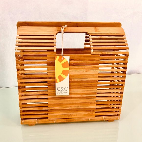 NWT - C&C CALIFORNIA Bamboo Satchel - Picture 3 of 4